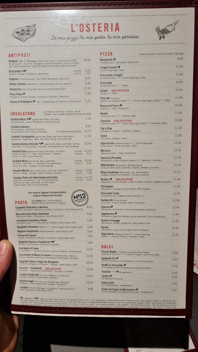 Menu L'osteria Kamen-7